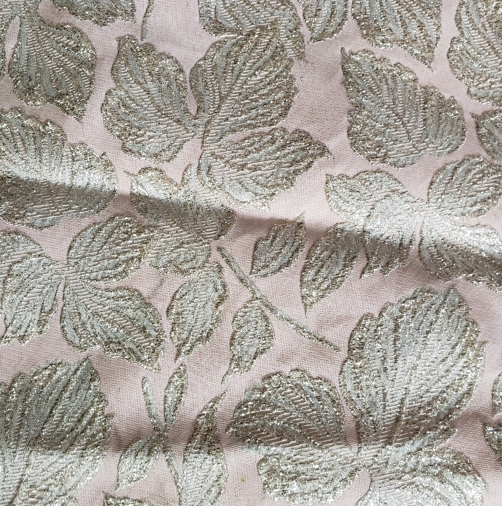 Vintage Cocktail Dress _ Pink And Silver Brocade